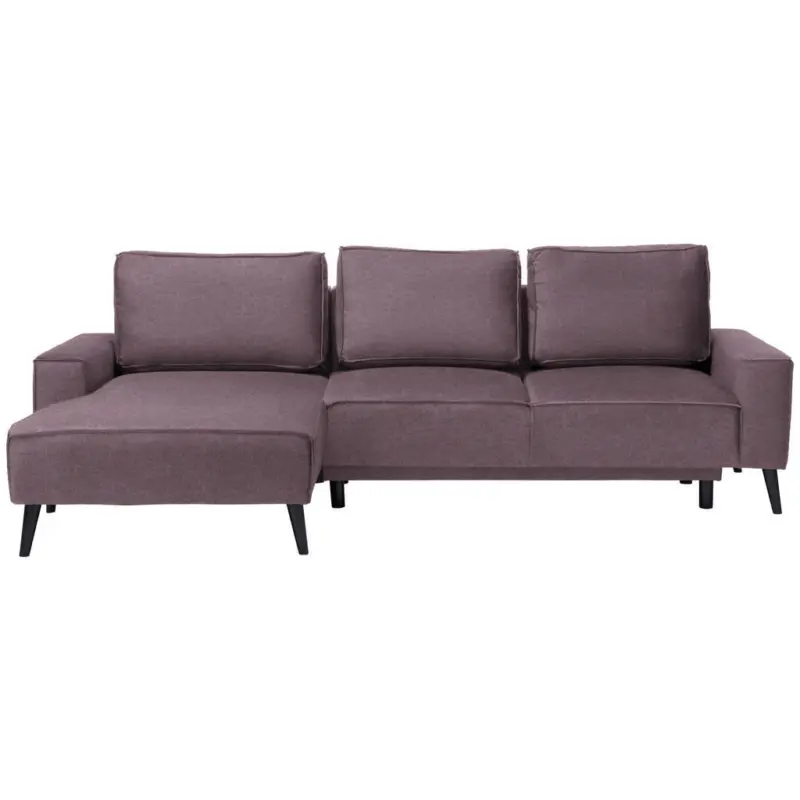 Ecksofa in Velours Violett