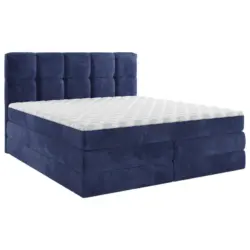 Boxspringbett 160/200 cm in Blau