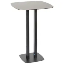 Bartisch in Metall, Glas, Keramik 70/70/105 cm