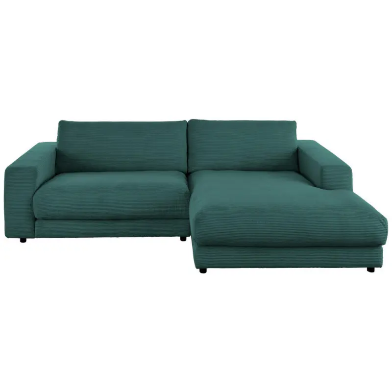 Ecksofa in Cord Waldgr&uuml;n 270/190 cm
