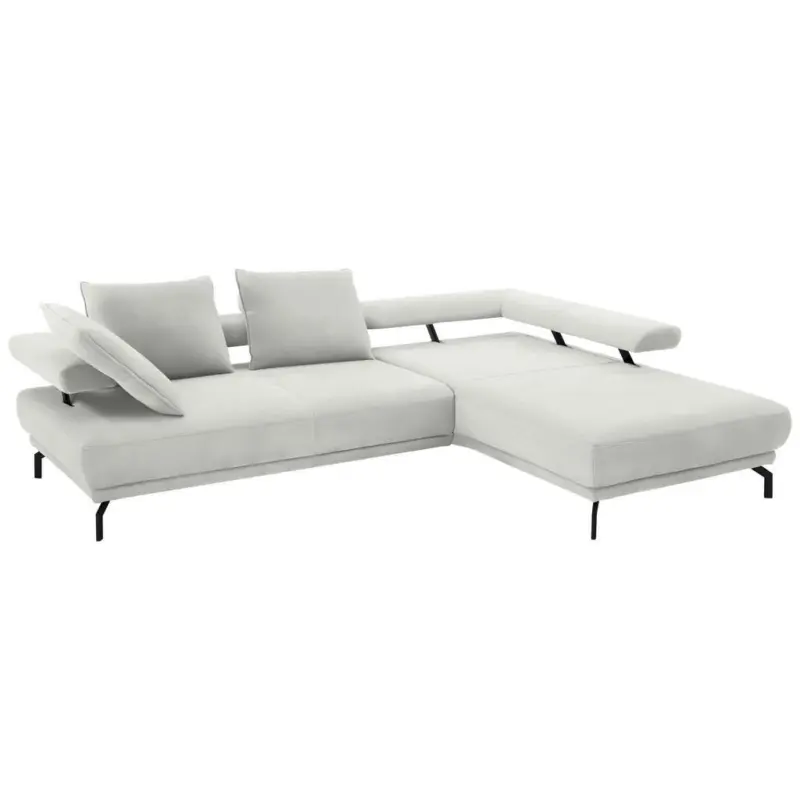 Ecksofa Fino in Chenille Ecru 305/224 cm