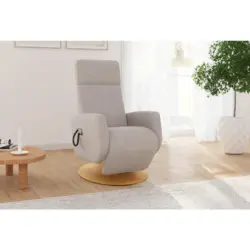 Relaxsessel in Textil Greige