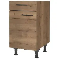 Schubkastenunterschrank 45/87/56 cm in Eiche dunkel