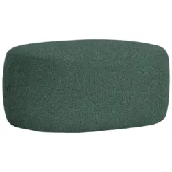Hocker in Textil Dunkelgr&uuml;n