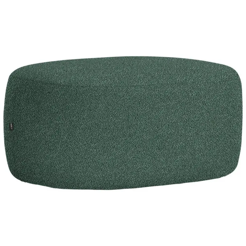 Hocker in Textil Dunkelgr&uuml;n