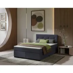 Boxspringbett 120/220 cm in Anthrazit