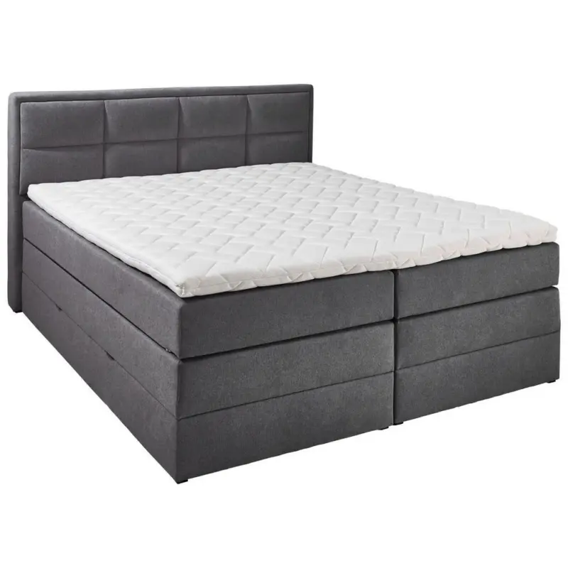 Boxspringbett 140/200 cm in Anthrazit