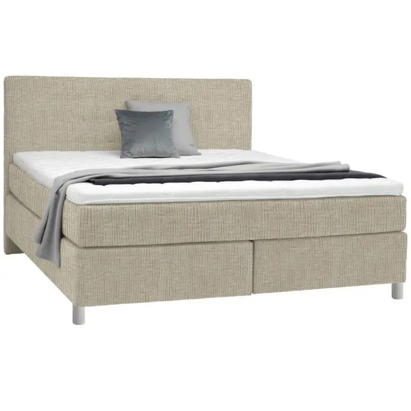 Boxspringbett 160/200 cm in Beige