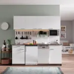 XXXLutz Lauterach - Ihr M&ouml;belhaus bei Bregenz K&uuml;chenblock 195 cm in Wei&szlig;, Eichefarben