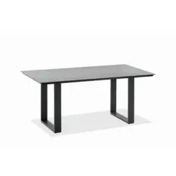 Gartentisch Kunststoff Anthrazit, Grau rechteckig