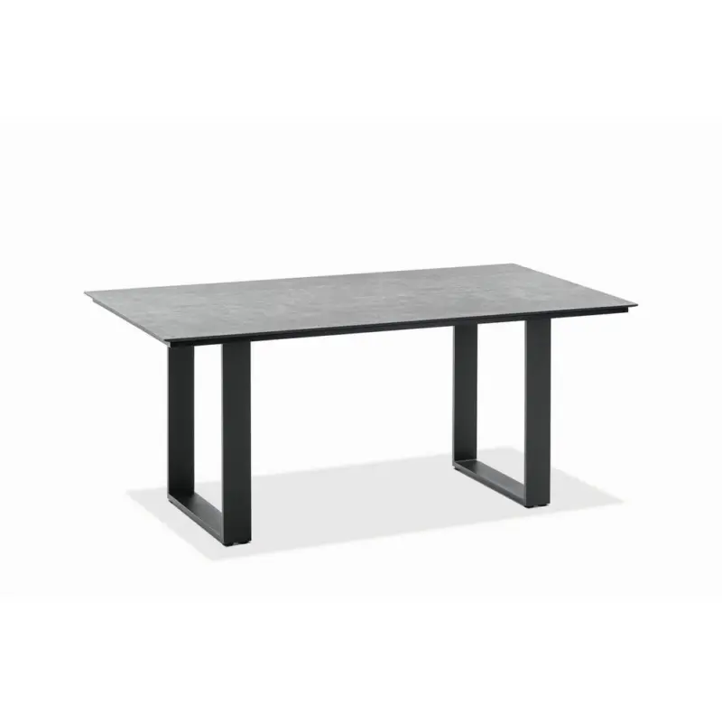 Gartentisch Kunststoff Anthrazit, Grau rechteckig