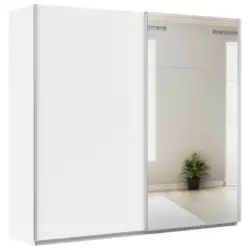 Schwebet&uuml;renschrank in Wei&szlig;