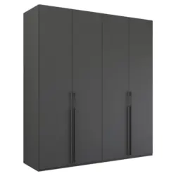 Dreht&uuml;renschrank in Graphitfarben