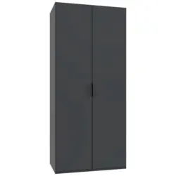 Faltt&uuml;renschrank in Graphitfarben