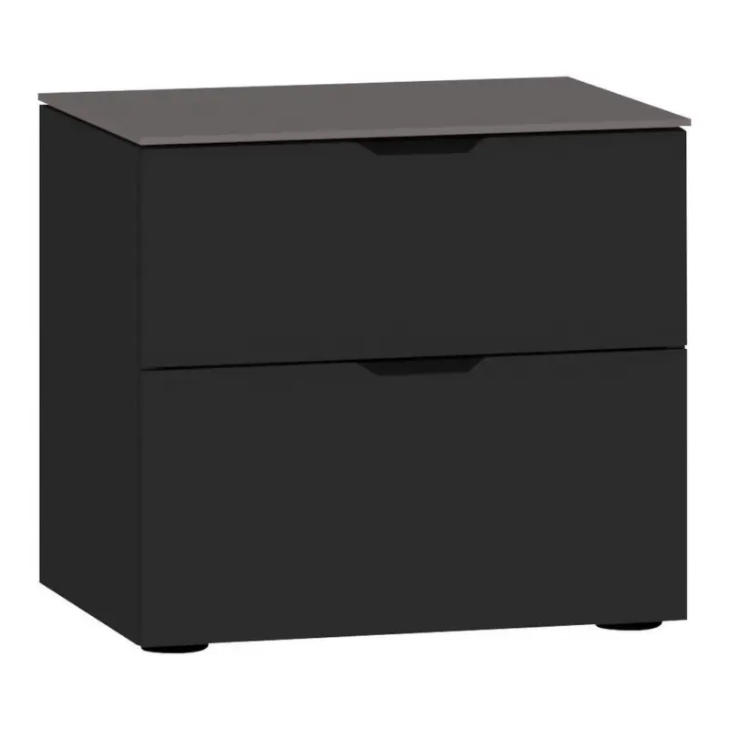 Nachtk&auml;stchen 45/42/43 cm in Schwarz, Dunkelgrau