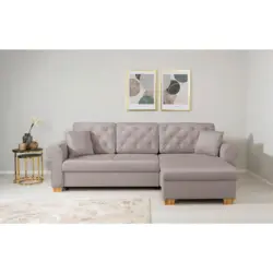 Ecksofa Arles in Taupe