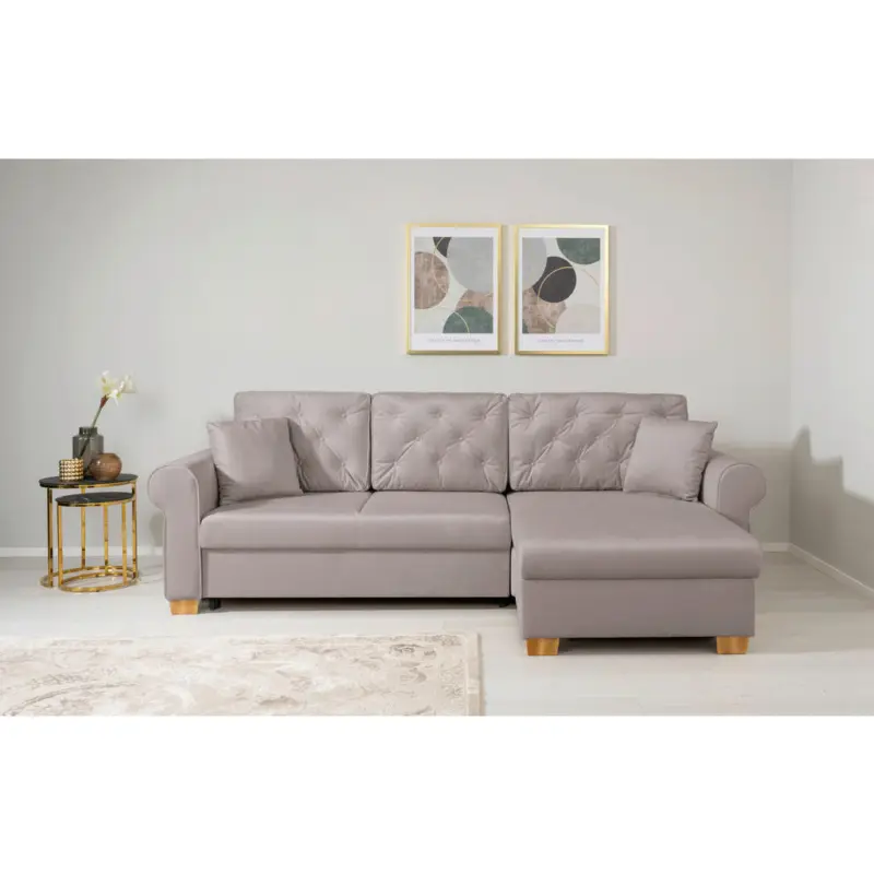 Ecksofa Arles in Taupe