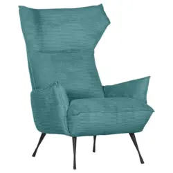 Ohrensessel in Cord Petrol