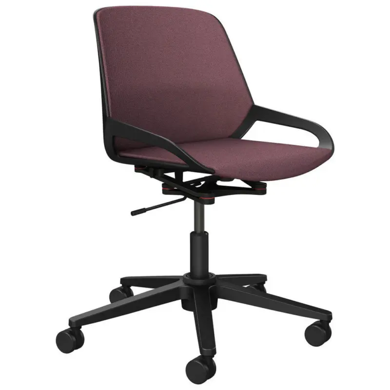 Drehstuhl in Lila, Schwarz