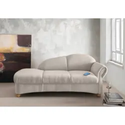 Ottomane Torello in Mikrofaser Creme