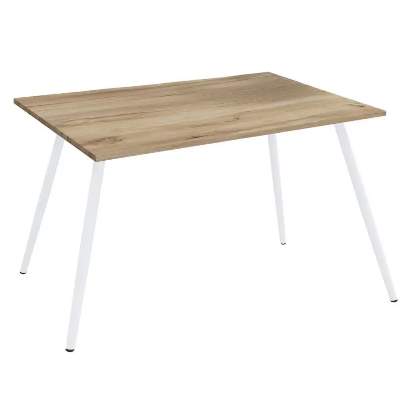 Schreibtisch 110/50/70 cm in Wei&szlig;, Honigeiche