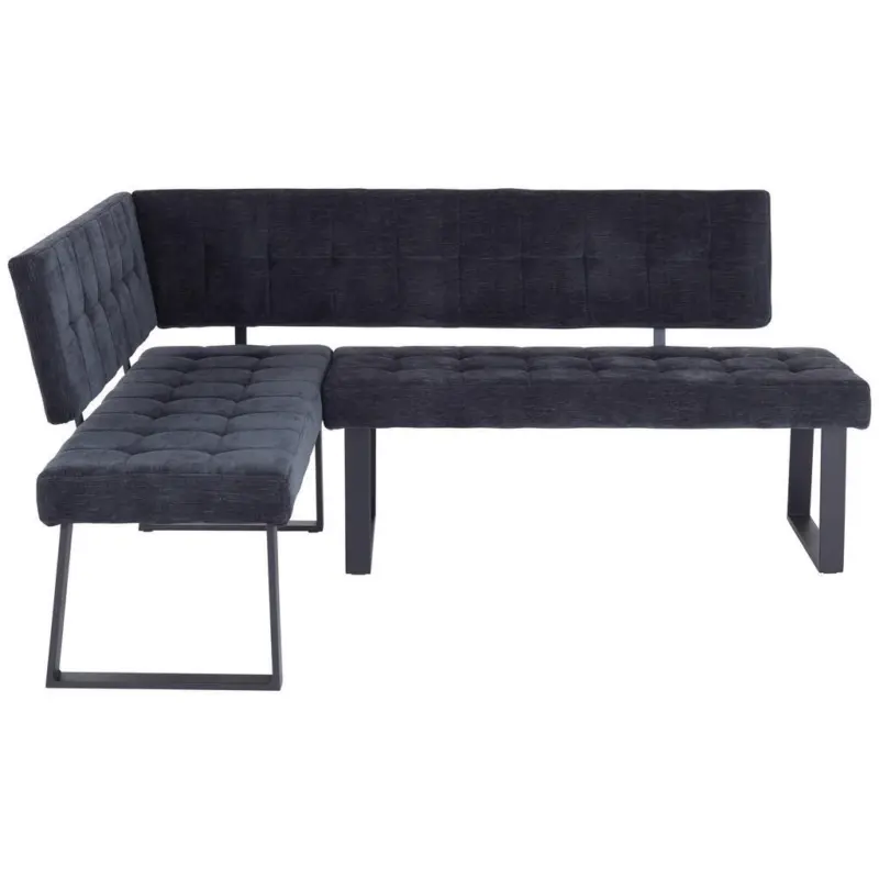 Eckbank 134/185 cm in Dunkelgrau