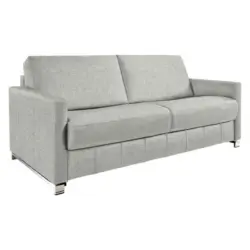 Schlafsofa Messina in Flachgewebe Hellgrau
