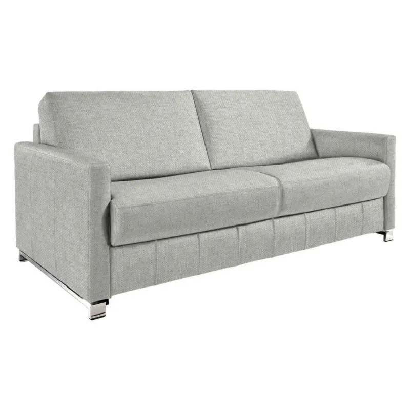 Schlafsofa Messina in Flachgewebe Hellgrau