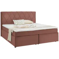 Boxspringbett 160/200 cm in Rosa
