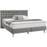 Boxspringbett 140/200 cm in Hellgrau