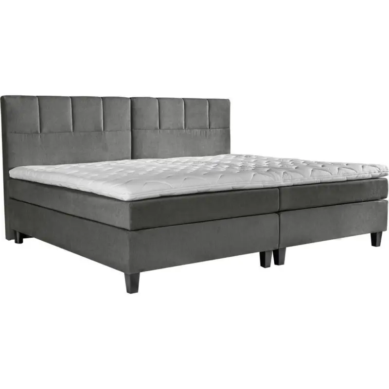 Boxspringbett 240/200 cm in Grau