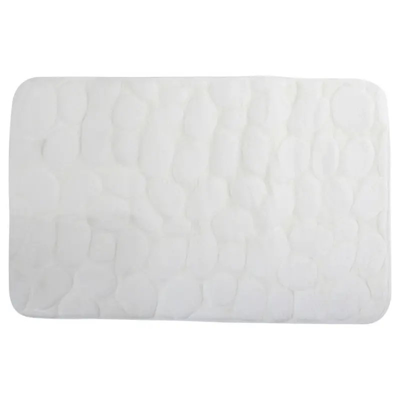 Badteppich Wei&szlig; 50/80 cm