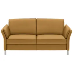 3-Sitzer-Sofa Latina in Echtleder Senfgelb