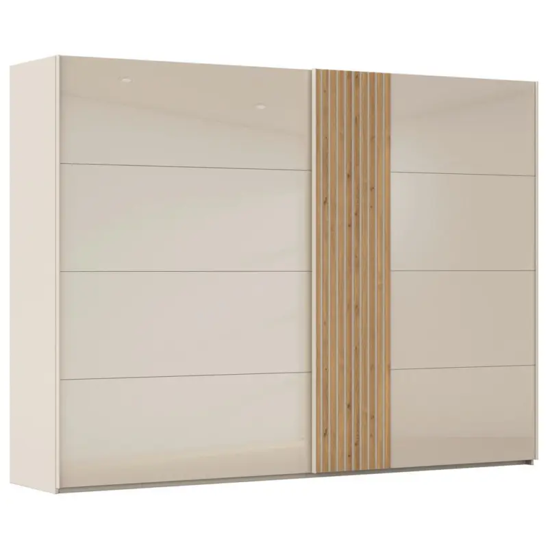 Schwebet&uuml;renschrank in Eichefarben, Champagner