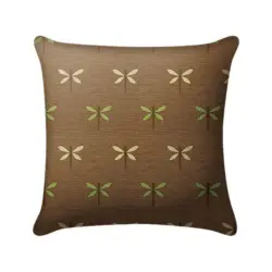 Outdoor-Kissen in Braun Schmetterling 45/45 cm