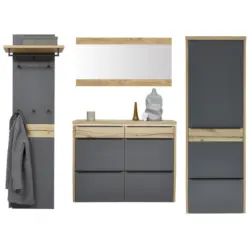 Garderobe 4-teilig in 270/200/32 cm