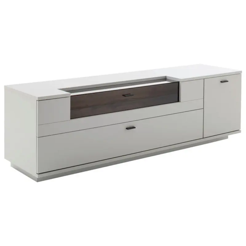 Lowboard Wei&szlig;, Eichefarben 195/60/50 cm