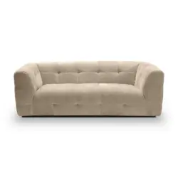 3-Sitzer-Sofa Tenso in Flachgewebe Beige Modern
