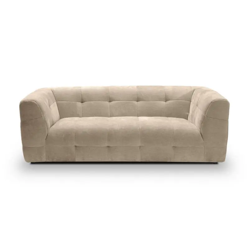 3-Sitzer-Sofa Tenso in Flachgewebe Beige Modern