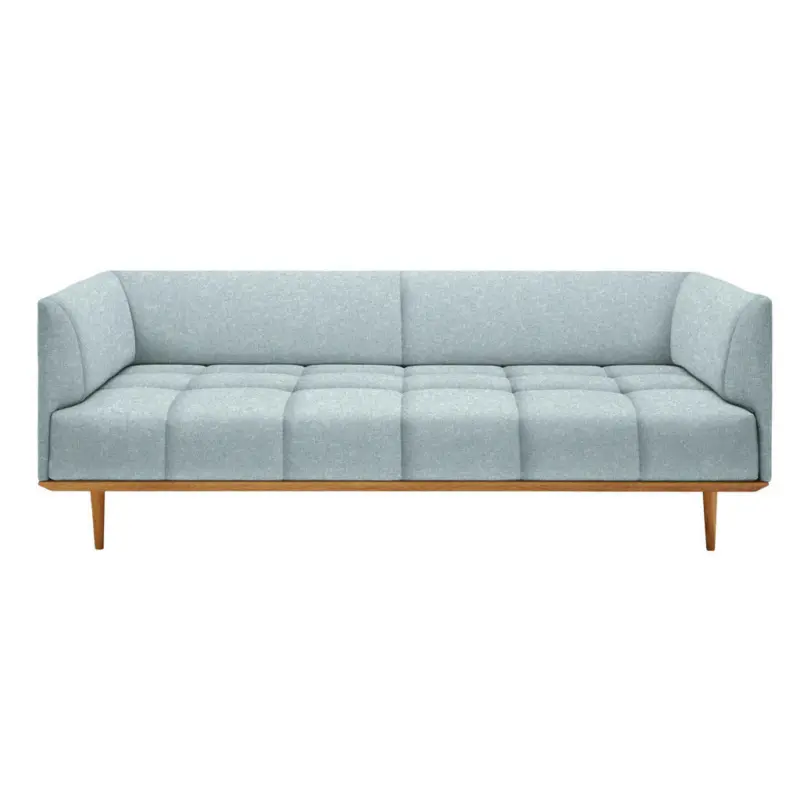 Bigsofa in Flachgewebe Hellblau