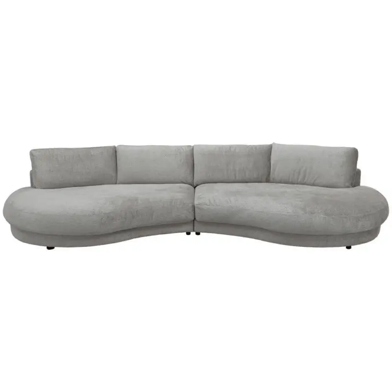 Bigsofa in Chenille Hellgrau