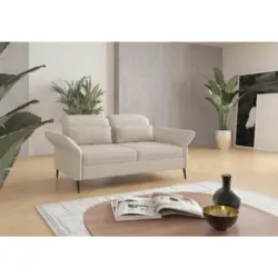3-Sitzer-Sofa in Flachgewebe Creme
