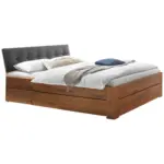 XXXLutz Lauterach - Ihr M&ouml;belhaus bei Bregenz Stauraumbett 140/200 cm in Dunkelgrau, Wildeiche