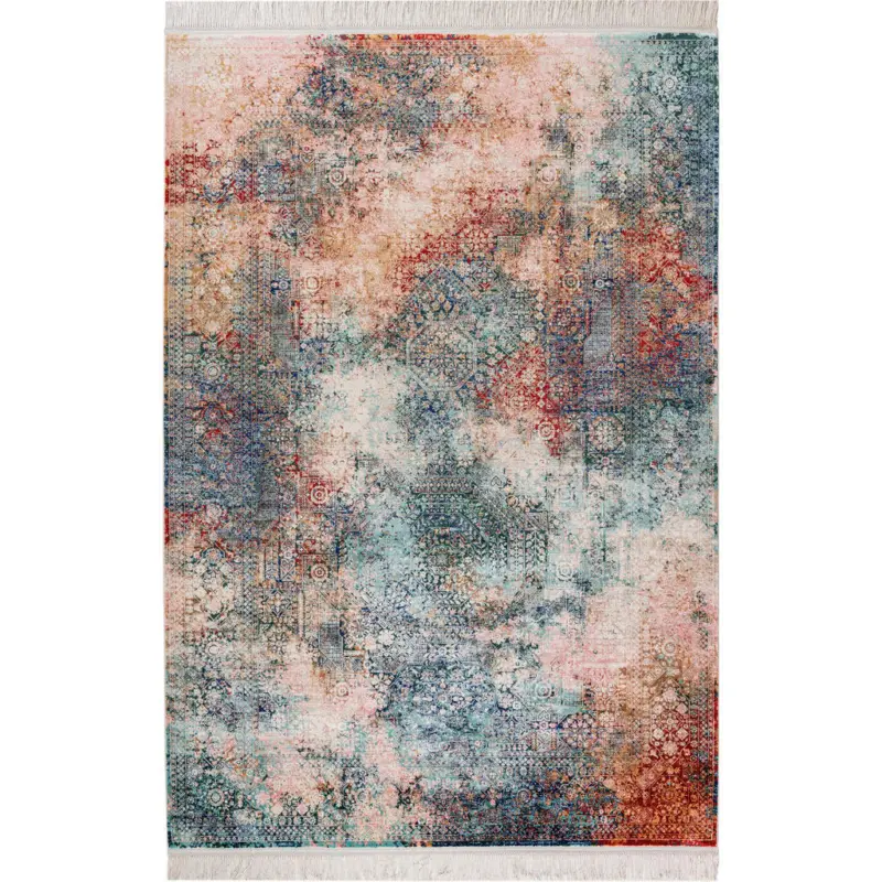 Vintage-Teppich 160/230 cm Dinah Rot, Perlmutt