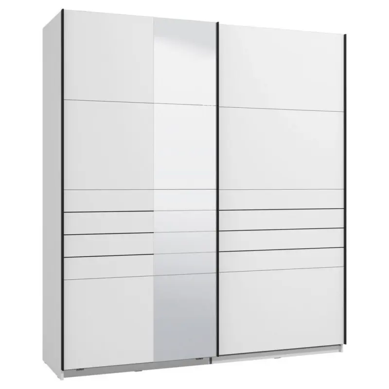 Schwebet&uuml;renschrank in Wei&szlig;