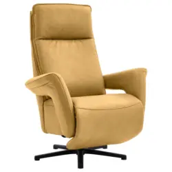Relaxsessel in Leder Gelb