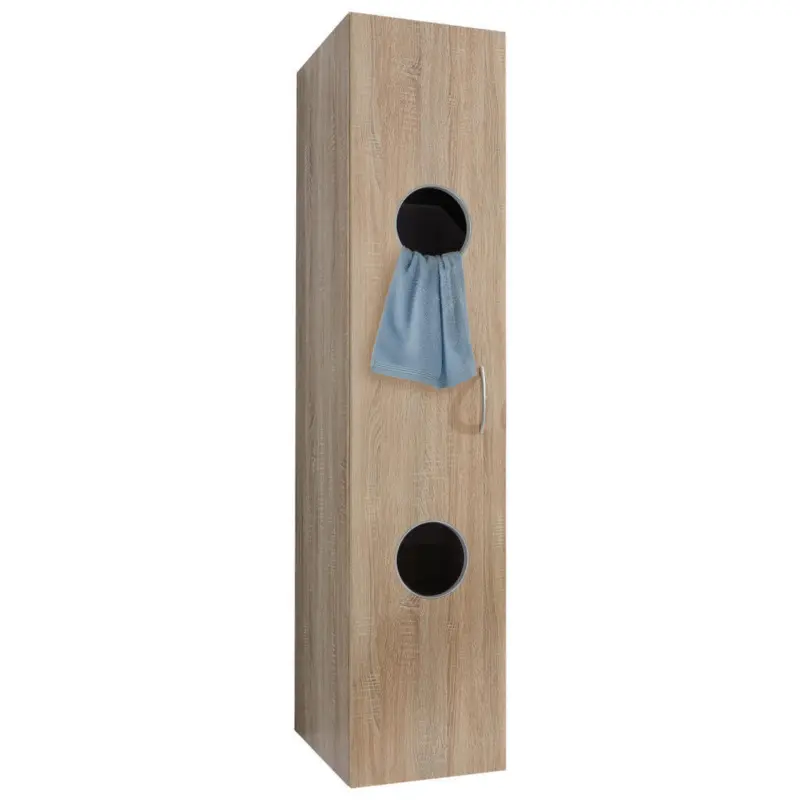 W&auml;scheschrank 40/185/40 cm in Eichefarben