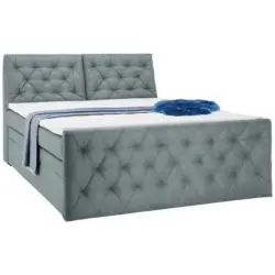 Boxspringbett 160/200 cm in Mintgr&uuml;n