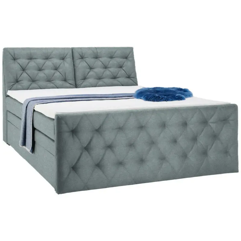 Boxspringbett 160/200 cm in Mintgr&uuml;n
