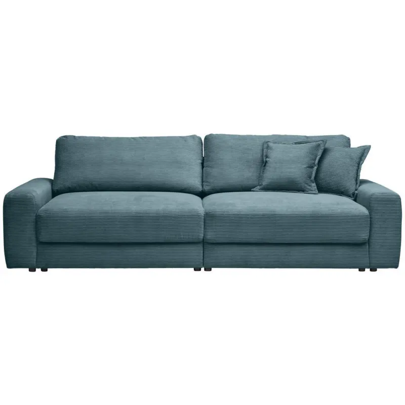 Bigsofa in Cord Graublau